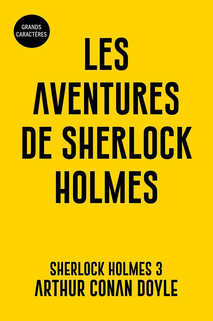 Couverture du livre « Sherlock Holmes » de Arthur Conan Doyle, librairie Les Contes Infusés à Corte
