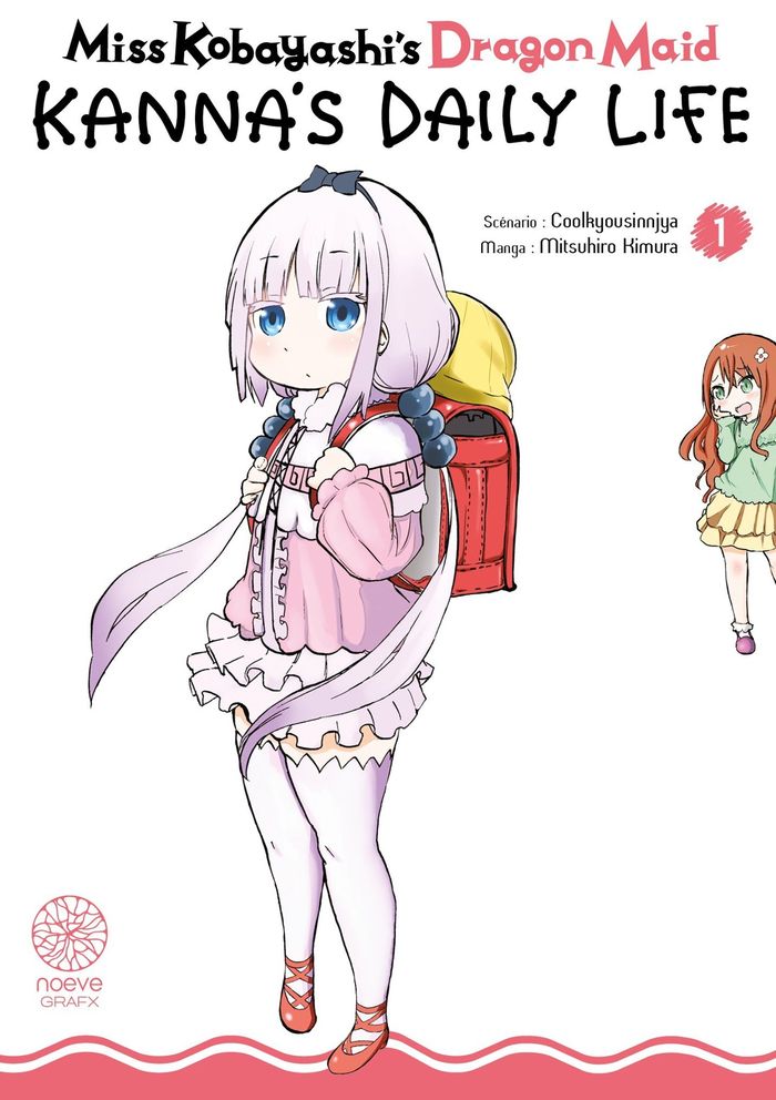 Couverture du livre « Miss Kobayashi's dragon maid : Kanna's daily life » de Mitsuhiro Kimura, librairie Les Contes Infusés à Corte