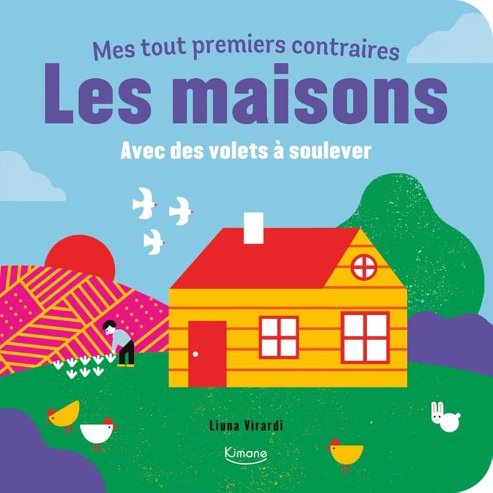 Couverture du livre « Les maisons : avec des volets à soulever » de Liuna Virardi, librairie Les Contes Infusés à Corte