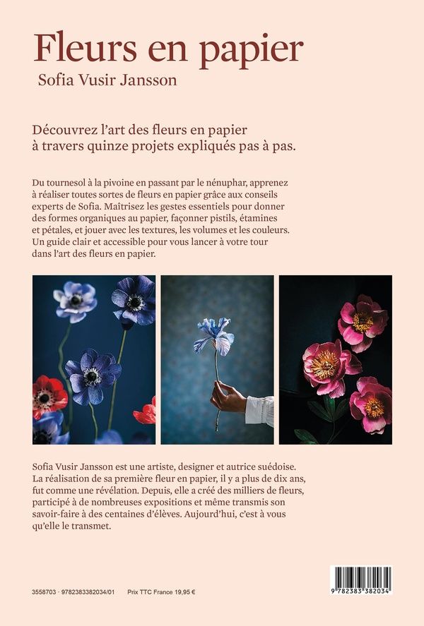 Quatrième de couverture de « Fleurs en papier »