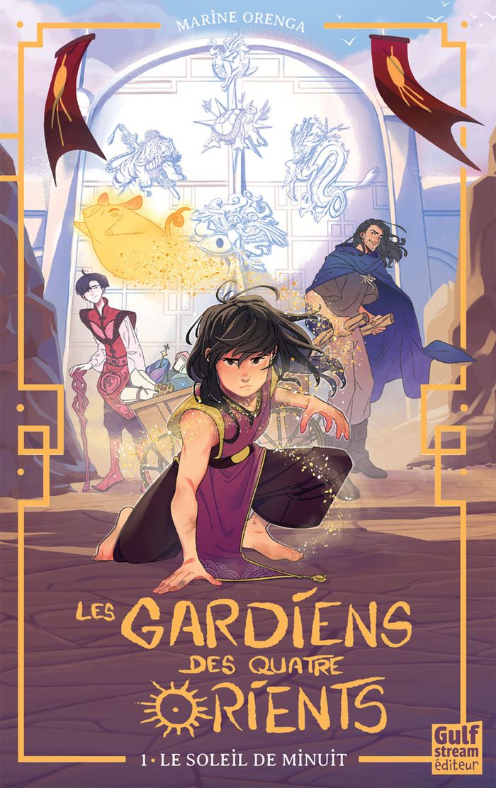 Couverture du livre « LES GARDIENS DES QUATRE ORIENTS - TOME 1 LE SOLEIL DE MINUIT », librairie Les Contes Infusés à Corte