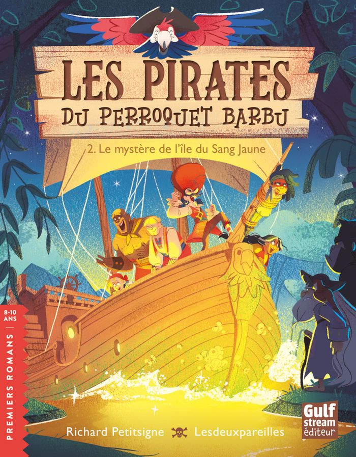 Couverture du livre « Le mystère de l'île du Sang jaune » de Richard Petitsigne, librairie Les Contes Infusés à Corte