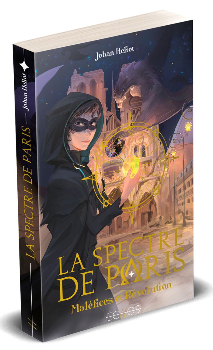Couverture du livre « La spectre de Paris : maléfices et Révolution » de Johan Heliot, librairie Les Contes Infusés à Corte