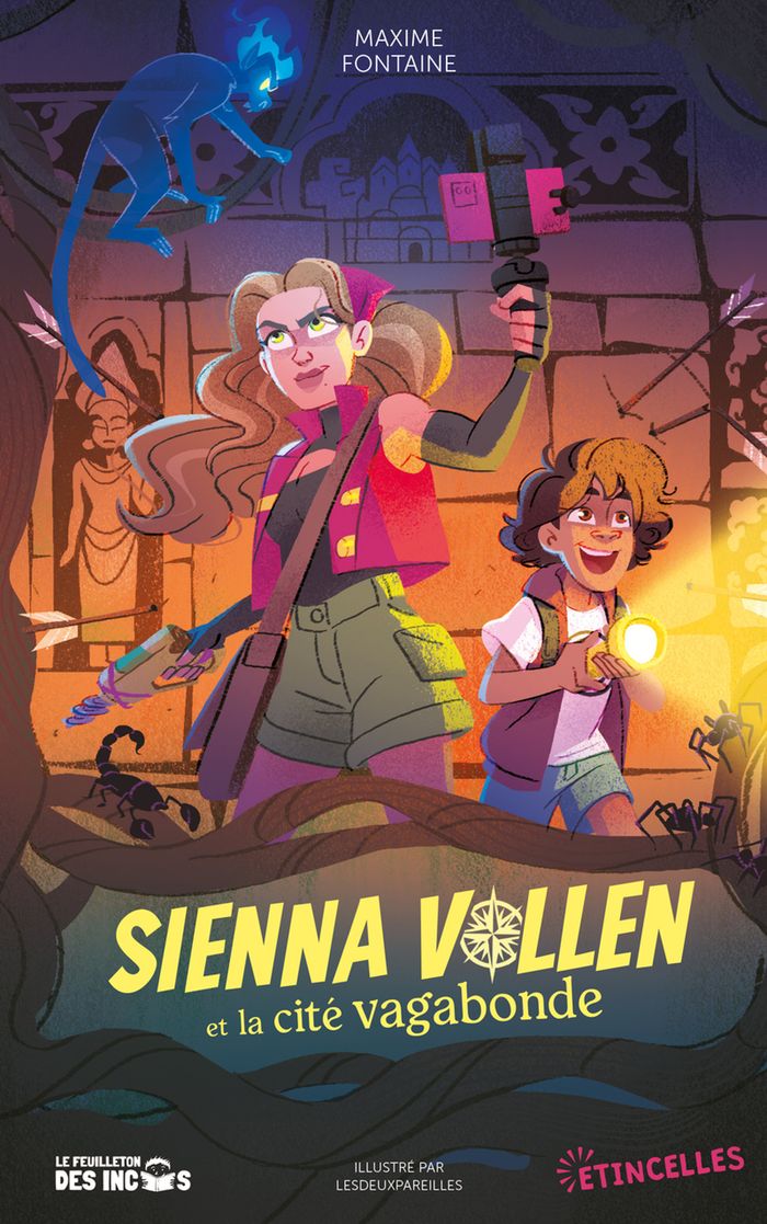 Couverture du livre « Sienna Vollen et la cité vagabonde », librairie Les Contes Infusés à Corte