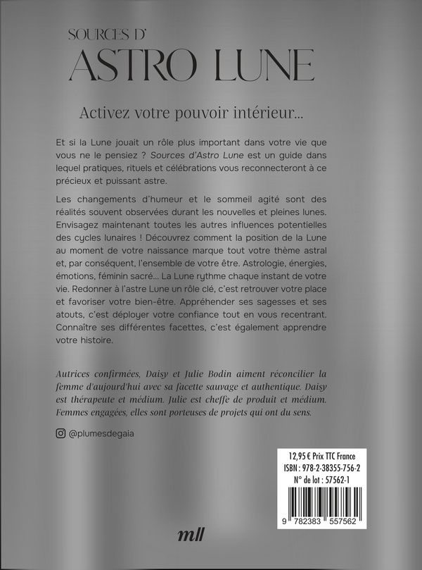 Quatrième de couverture de « Sources d'Astro Lune : activez votre pouvoir intérieur »