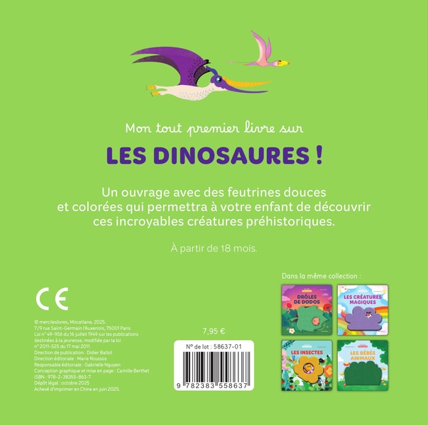 Quatrième de couverture de « Les dinosaures »