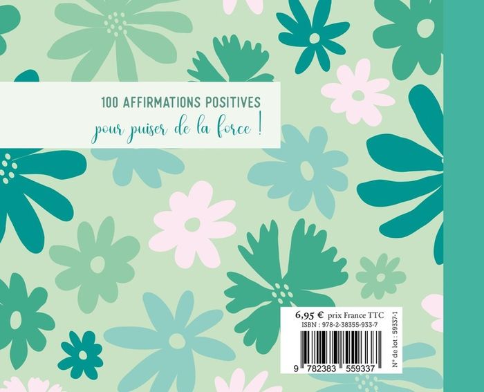 Quatrième de couverture de « Mantras pour nourrir son optimisme »