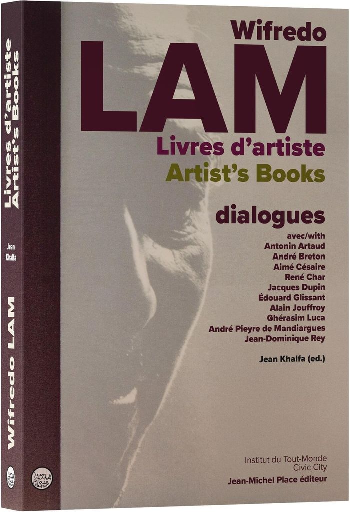Couverture du livre « Wifredo Lam : livres d'artiste : dialogues » de Collectif, librairie Les Contes Infusés à Corte