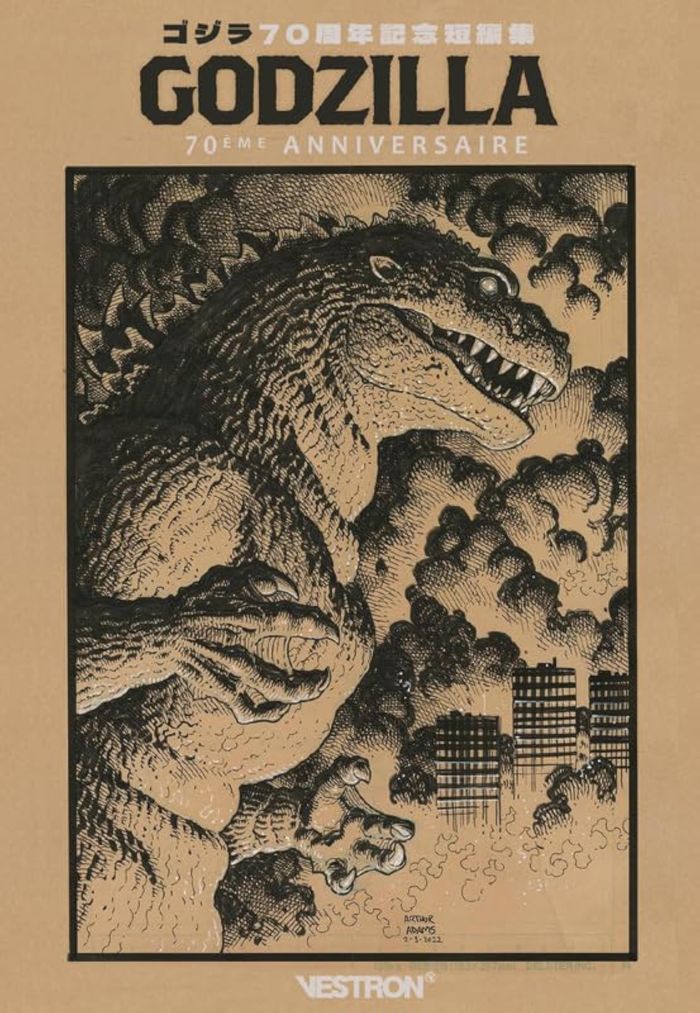 Couverture du livre « Godzilla : 70ème anniversaire » de Matt Frank, librairie Les Contes Infusés à Corte
