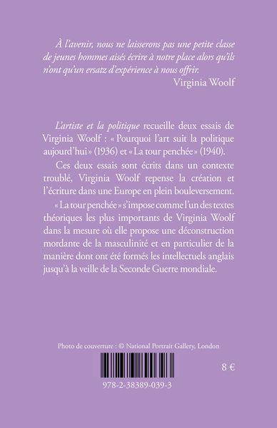 Quatrième de couverture de « L'artiste et la politique »