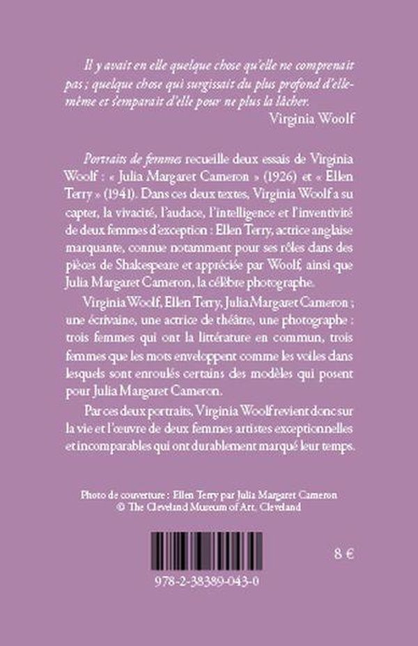 Quatrième de couverture de « Portraits de femmes »