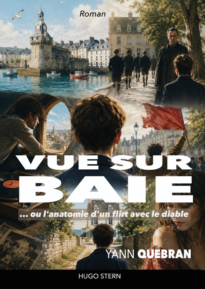 Couverture du livre « VUE SUR BAIE - OU L'ANATOMIE D'UN FLIRT AVEC LE DIABLE » de Yann Quebran, librairie Les Contes Infusés à Corte