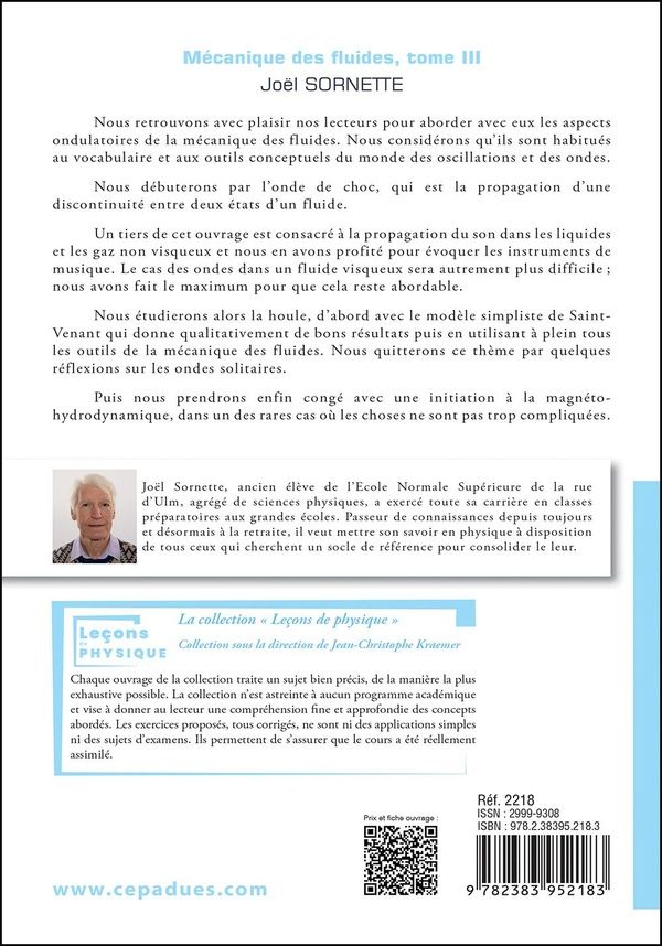Quatrième de couverture de « Ondes dans les fluides »