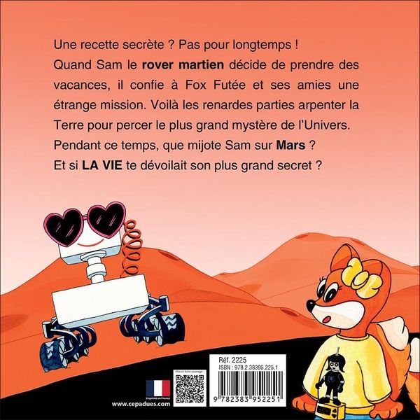 Quatrième de couverture de « Space Fox : le secret de Mars »