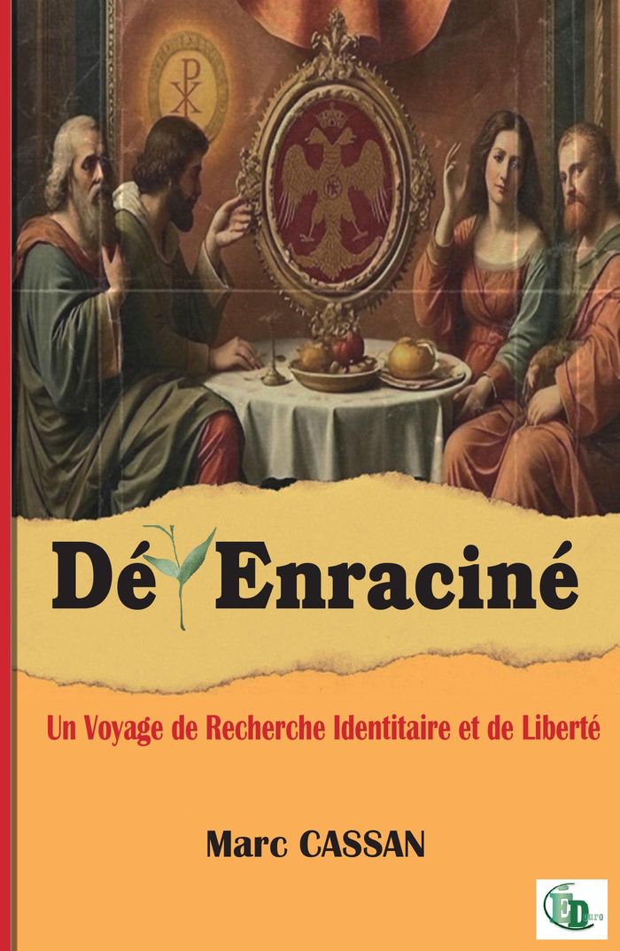 Couverture du livre « Dé-enraciné : un voyage de recherche identitaire et de liberté » de Marc Cassan, librairie Les Contes Infusés à Corte