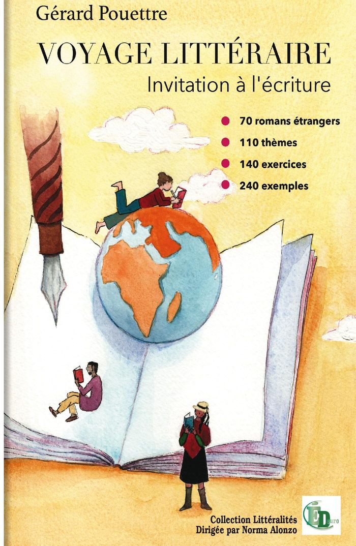 Couverture du livre « Voyage littéraire : invitation à l'écriture », librairie Les Contes Infusés à Corte