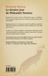 Quatrième de couverture de « LE DERNIER JOUR DE PHILOMELE POWIESC »