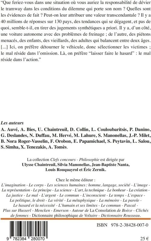 Quatrième de couverture de « La morale »