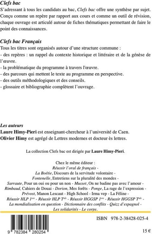 Quatrième de couverture de « Françoise de Graffigny, "Lettres d'une Péruvienne" »