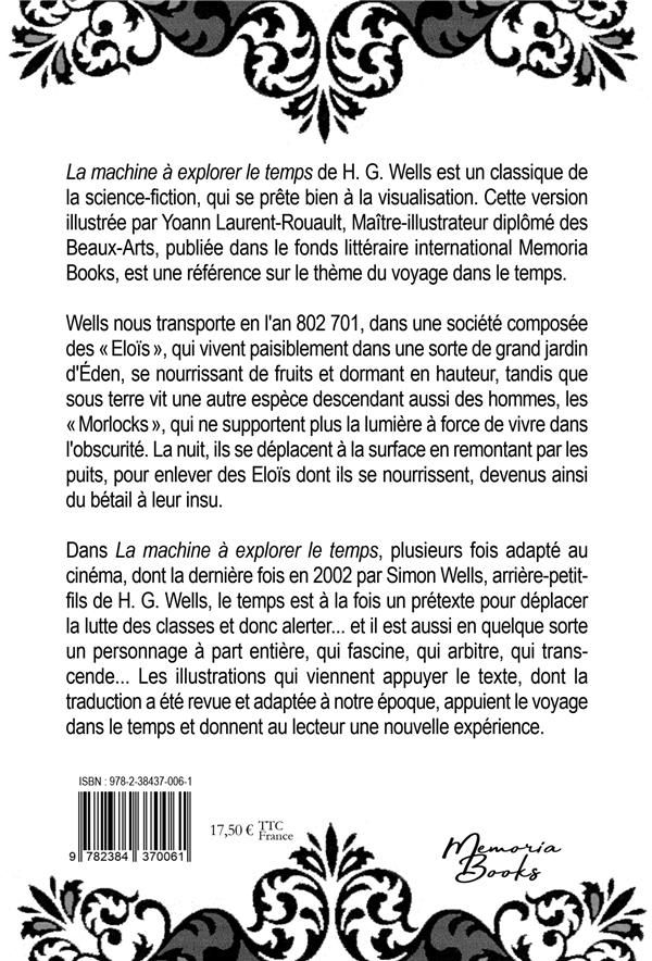 Quatrième de couverture de « La machine à explorer le temps »