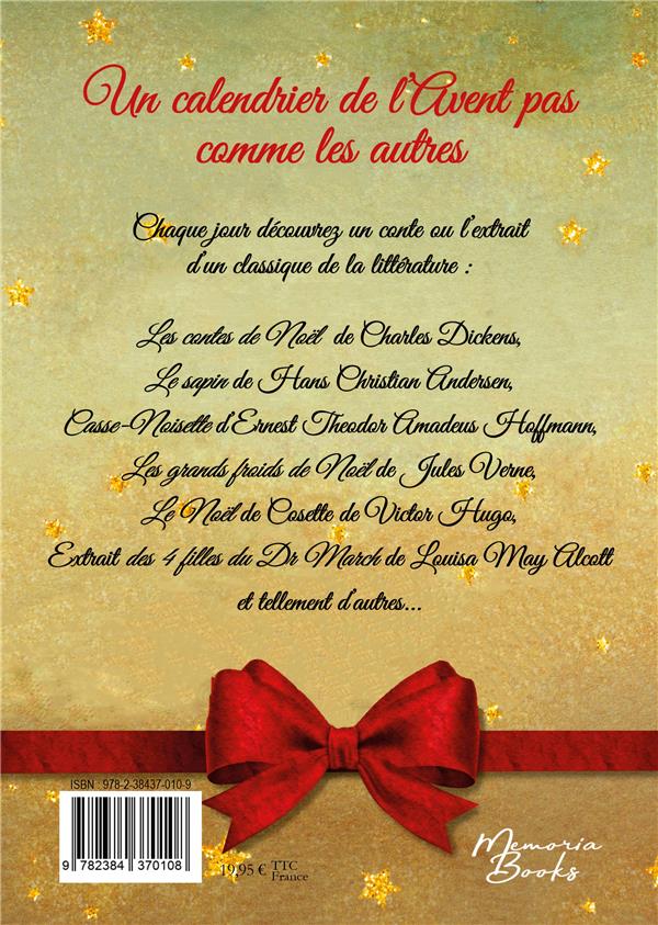 Quatrième de couverture de « 24 contes illustrés pour attendre Noël »