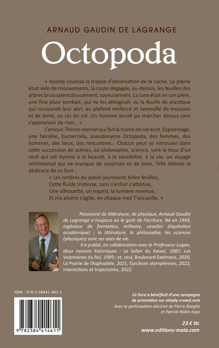 Couverture du livre « OCTOPODA » de Gaudin De Lagrange A, librairie Les Contes Infusés à Corte