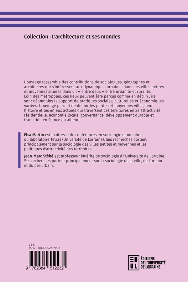 Quatrième de couverture de « A l'ombre des métropoles : Habiter, travailler, gouverner et innover dans les villes petites et moyennes »