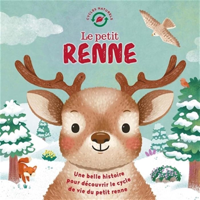 Couverture du livre « Le petit renne : une belle histoire pour découvrir le cycle de vie du petit renne » de Collectif, librairie Les Contes Infusés à Corte