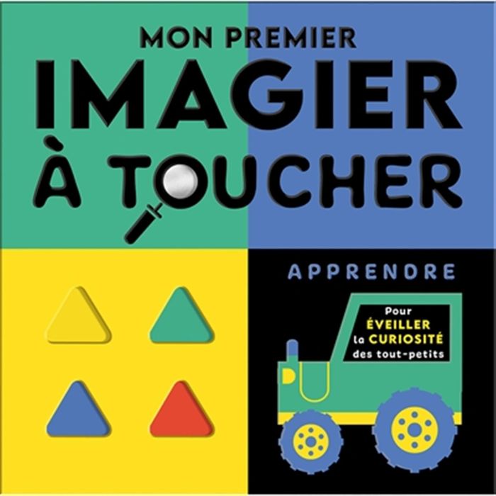 Couverture du livre « Mon premier imagier à toucher - apprendre » de Natalie Marshall, librairie Les Contes Infusés à Corte