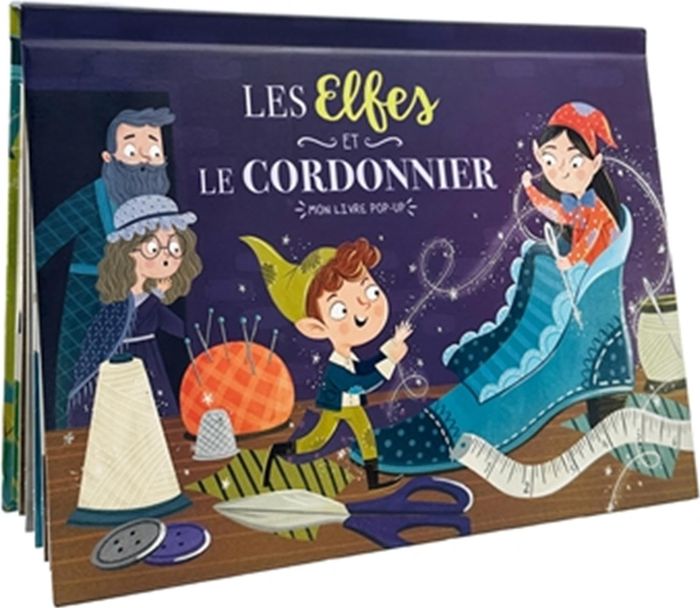 Couverture du livre « MON LIVRE POP-UP - LES ELFES ET LE CORDONNIER » de Collectif/hardy, librairie Les Contes Infusés à Corte