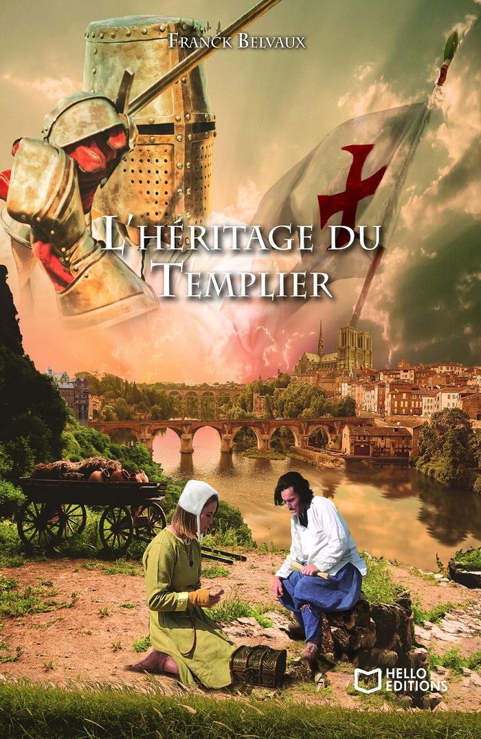 Couverture du livre « L'HERITAGE DU TEMPLIER » de Franck Belvaux, librairie Les Contes Infusés à Corte