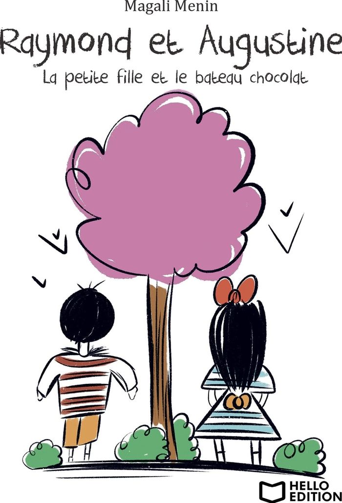 Couverture du livre « La petite fille et le bateau chocolat » de Magali Menin, librairie Les Contes Infusés à Corte