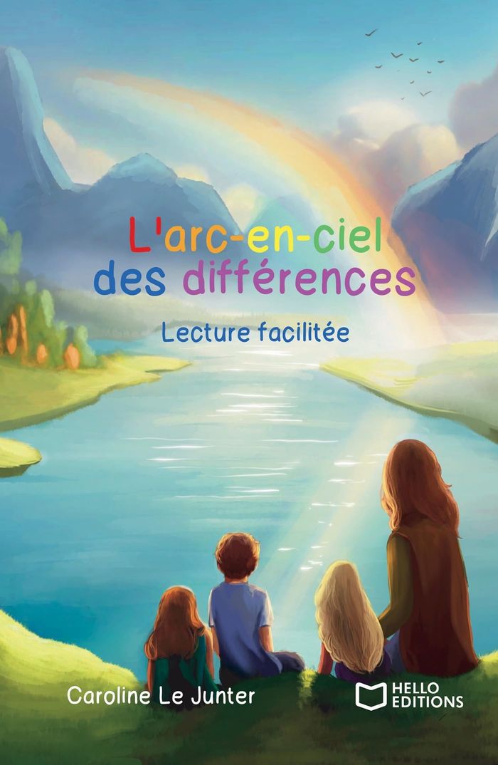 Couverture du livre « L'arc-en-ciel des différences : lecture facilitée » de Caroline Le Junter, librairie Les Contes Infusés à Corte