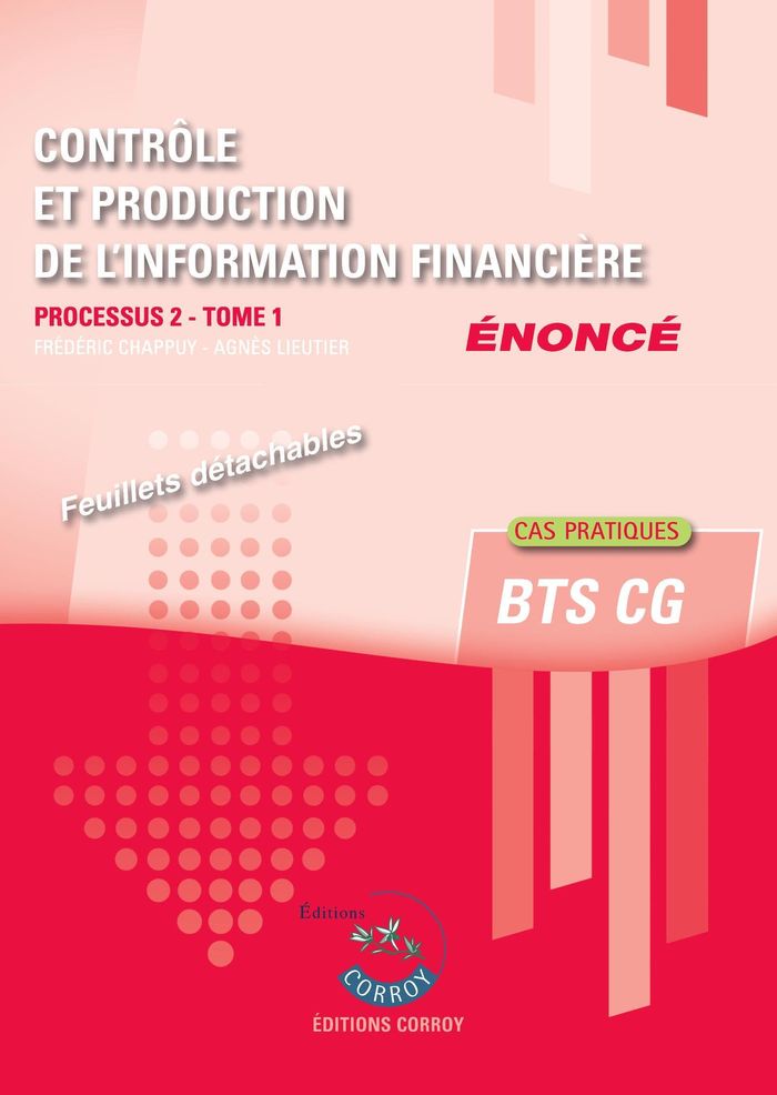 Couverture du livre « Contrôle et production de l'information financière » de Frédéric Chappuy, librairie Les Contes Infusés à Corte