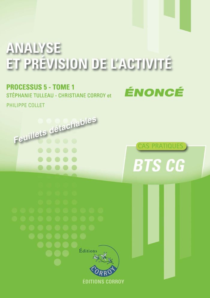 Couverture du livre « Analyse et prévision de l'activité » de Stéphanie Tulleau, librairie Les Contes Infusés à Corte
