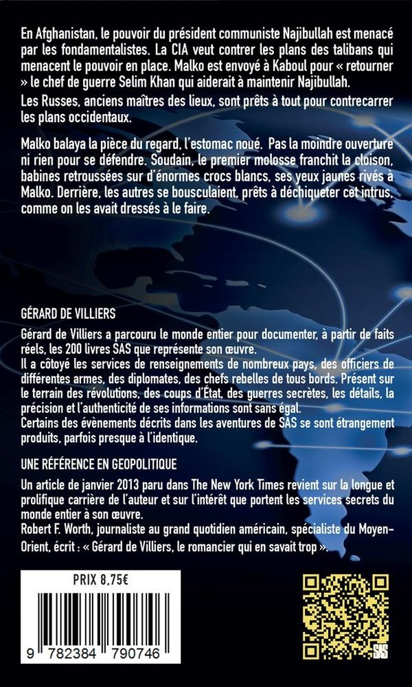 Quatrième de couverture de « SAS : SAS 095 - LOI MARTIALE A KABOUL »
