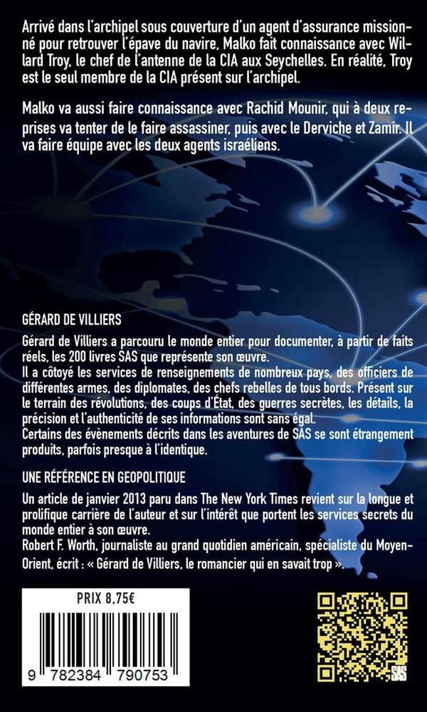 Quatrième de couverture de « SAS : SAS 096 - L'INCONNU DE LENINGRAD »