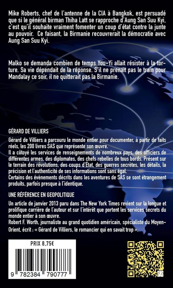 Quatrième de couverture de « SAS : SAS 098 - CROISADE EN BIRMANIE »