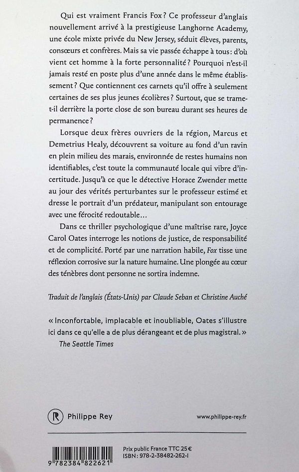 Quatrième de couverture de « Fox : roman »
