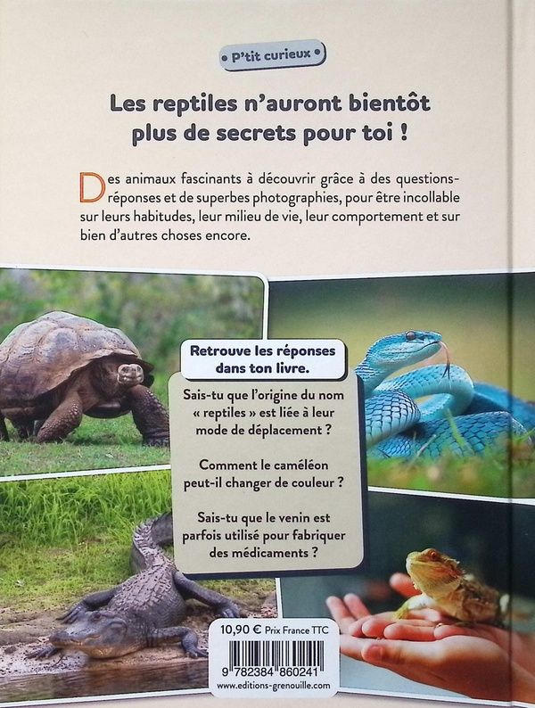 Quatrième de couverture de « Les reptiles »