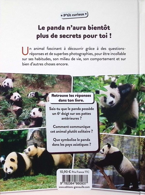 Quatrième de couverture de « Le panda »