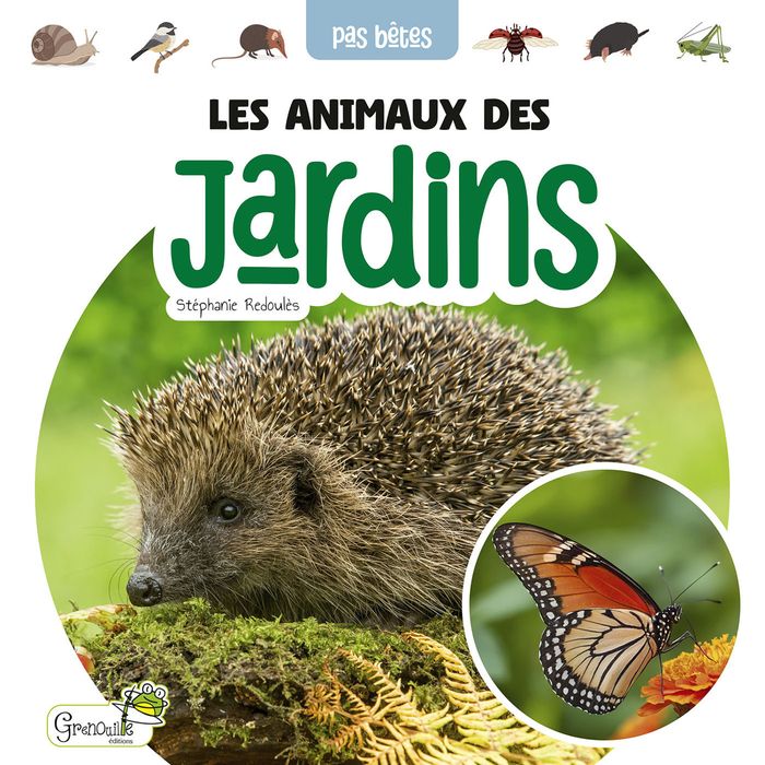 Couverture du livre « Les animaux des jardins » de Stéphanie Redoulès, librairie Les Contes Infusés à Corte