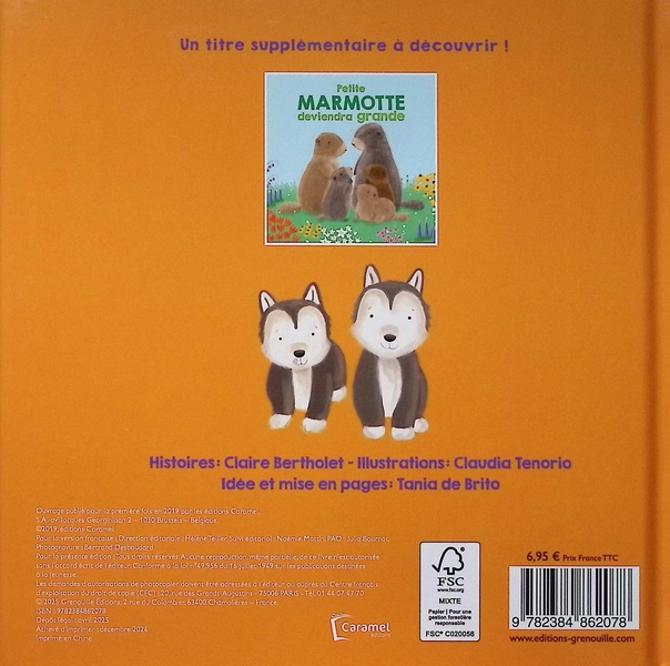 Quatrième de couverture de « Petit loup deviendra grand »