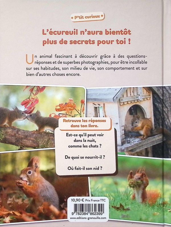 Quatrième de couverture de « L'écureuil »