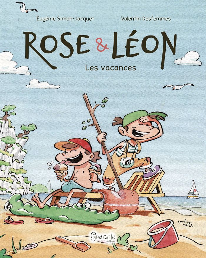 Couverture du livre « Les vacances » de Eugénie Simon-Jacquet, librairie Les Contes Infusés à Corte