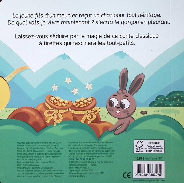 Quatrième de couverture de « Le chat botté »
