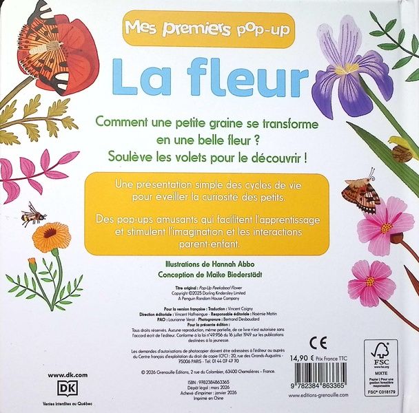 Quatrième de couverture de « La fleur »