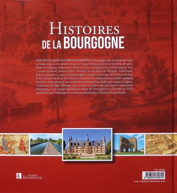 Quatrième de couverture de « Histoires de la Bourgogne »
