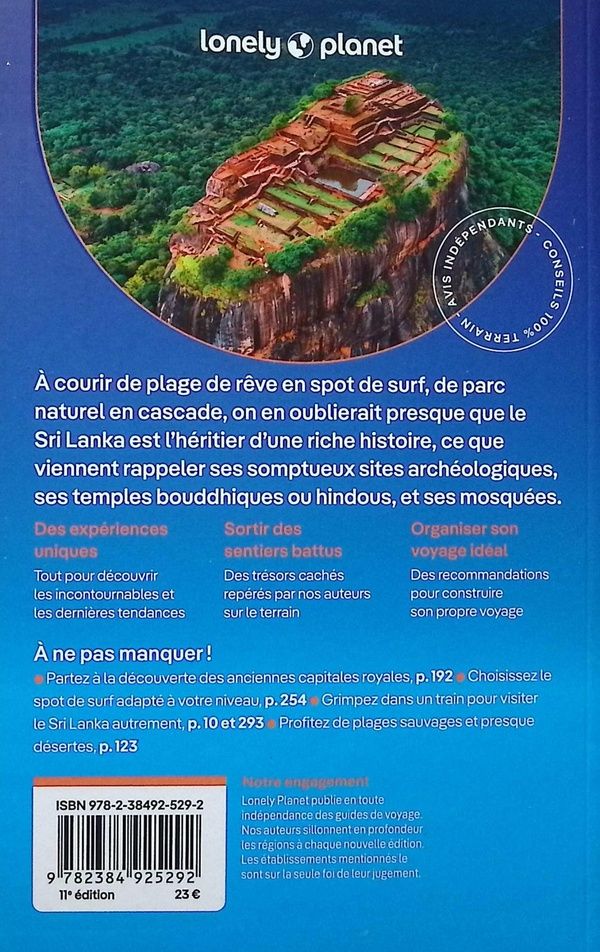 Quatrième de couverture de « Sri Lanka »