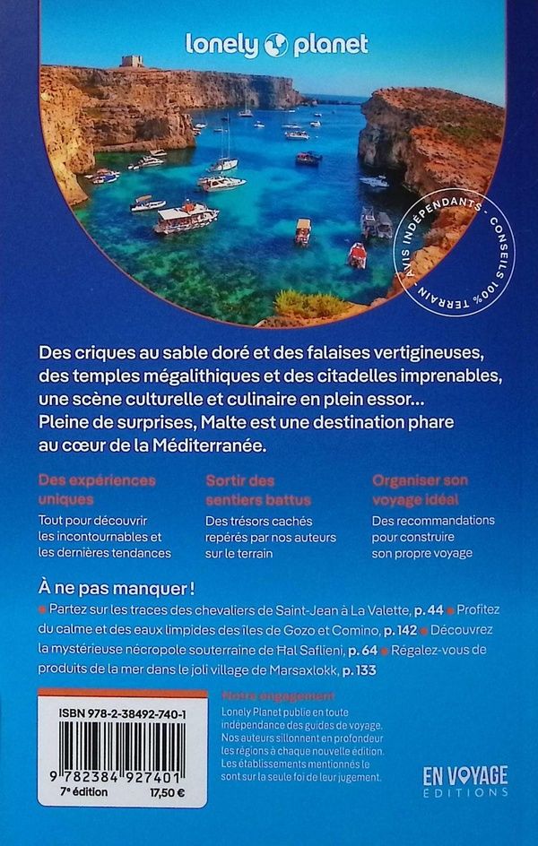 Quatrième de couverture de « Malte et Gozo »